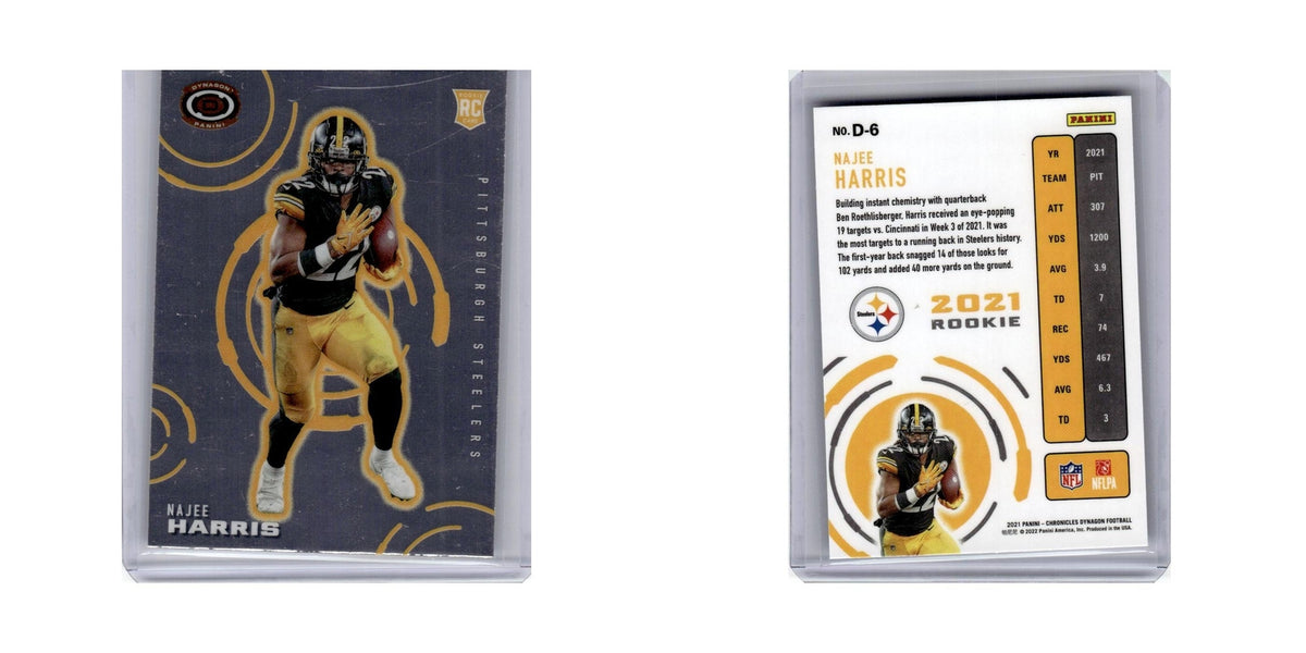 Najee Harris 2021 Panini Chronicles Dynagon Rookies #D-6 Pittsburgh Steelers NM