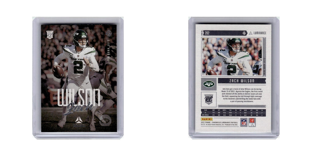 Zach Wilson Rookie 2021 Panini Chronicles #202 New York Jets Football Card NM