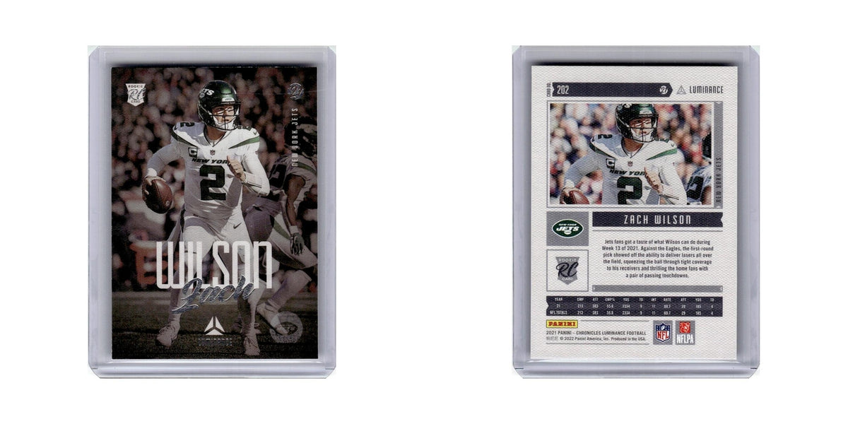 Zach Wilson Rookie 2021 Panini Chronicles #202 New York Jets Football Card NM
