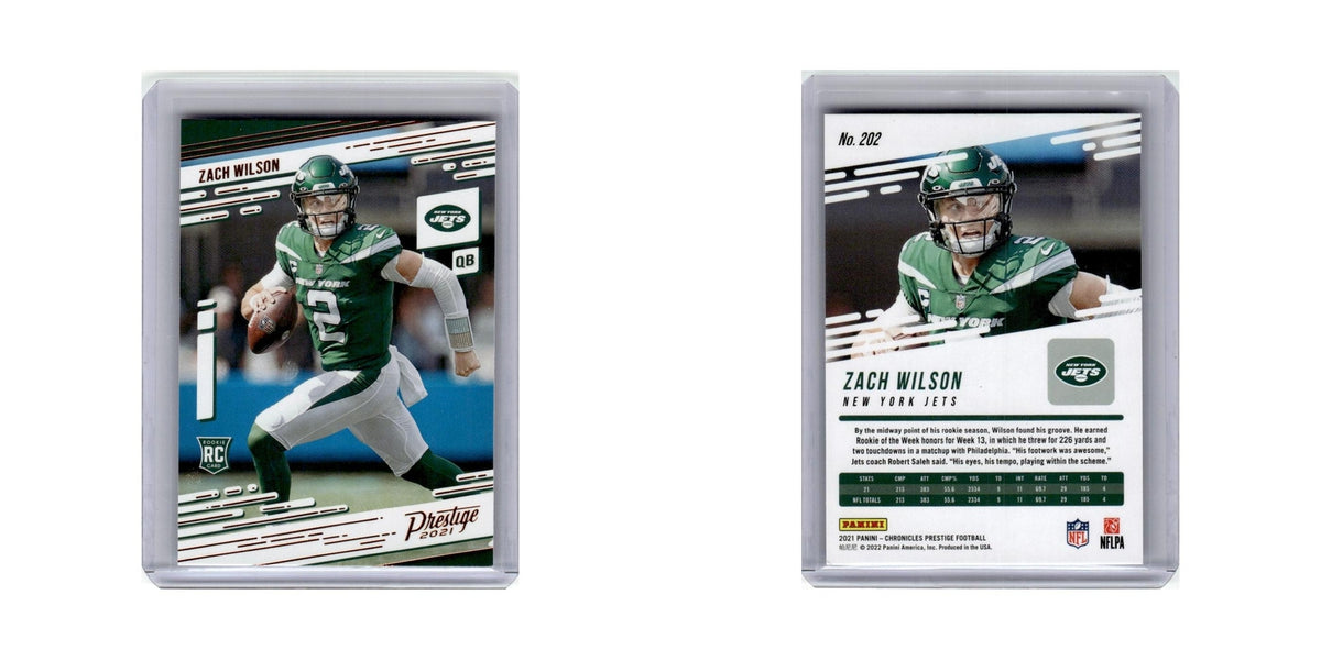 Zach Wilson Rookie 2021 Panini Prestige #202 New York Jets Football Card NM
