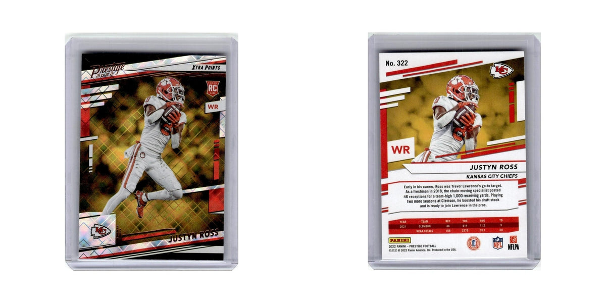 Justyn Ross Rookie 2022 Panini Prestige Xtra Points #322 Kansas City Chiefs NM