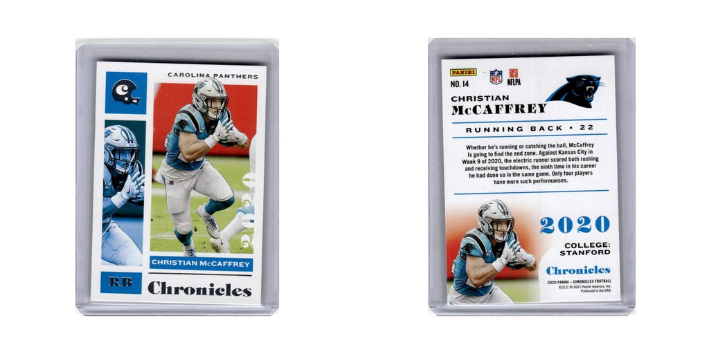 Christian McCaffrey 2021 Panini Chronicles #14 Carolina Panthers NM