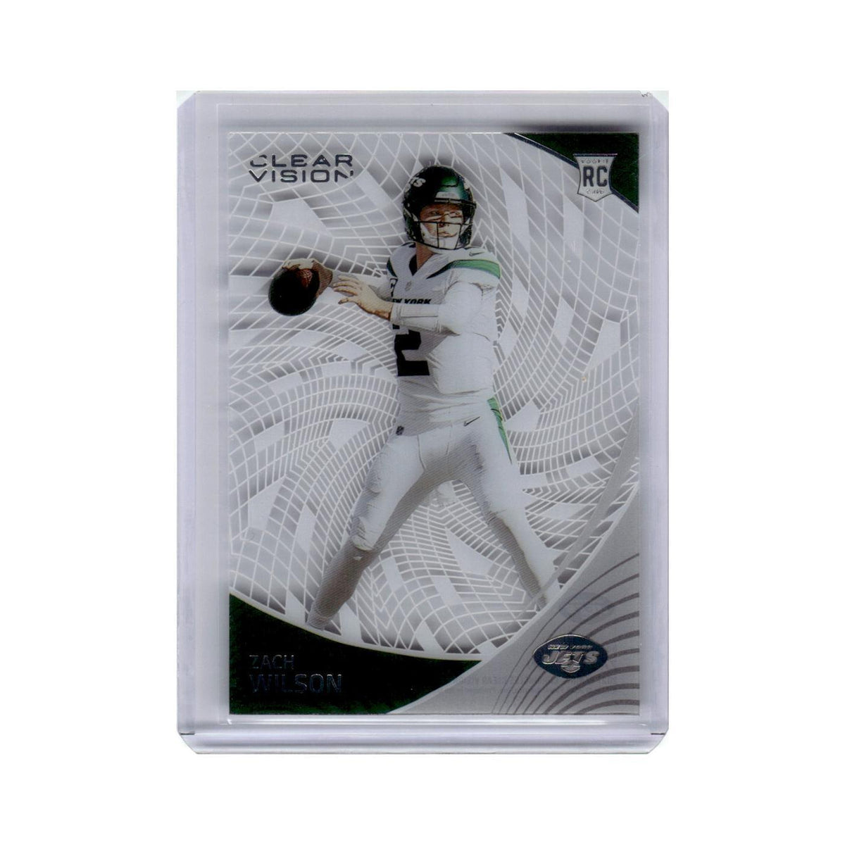 Zach Wilson 2021 Panini Chronicles Clear Vision Rookies #CVR-2 New York Jets NM