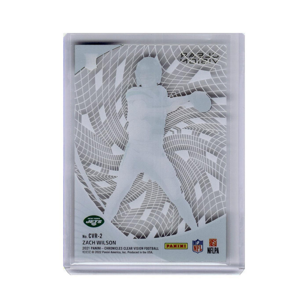 Zach Wilson 2021 Panini Chronicles Clear Vision Rookies #CVR-2 New York Jets NM