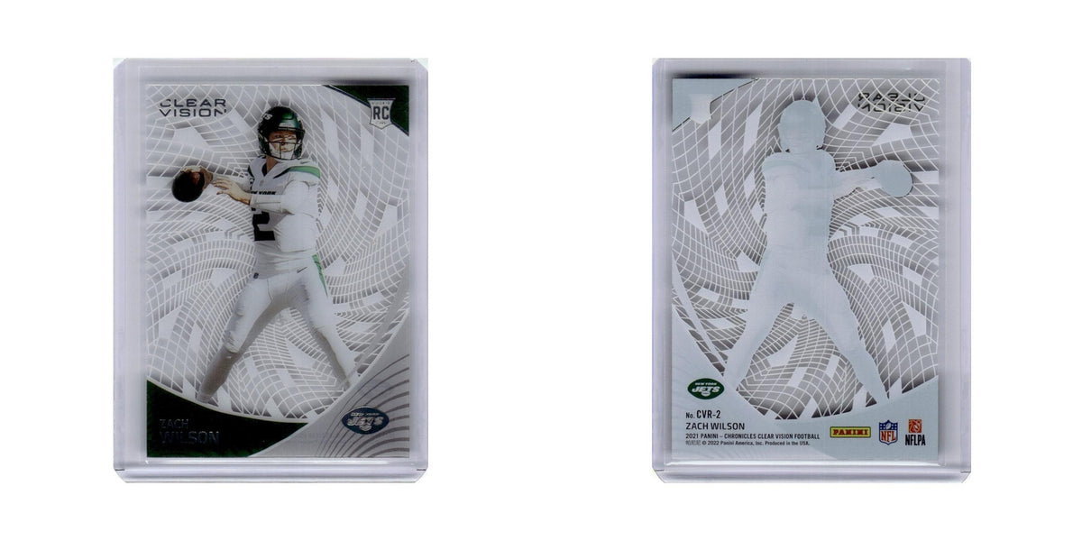 Zach Wilson 2021 Panini Chronicles Clear Vision Rookies #CVR-2 New York Jets NM