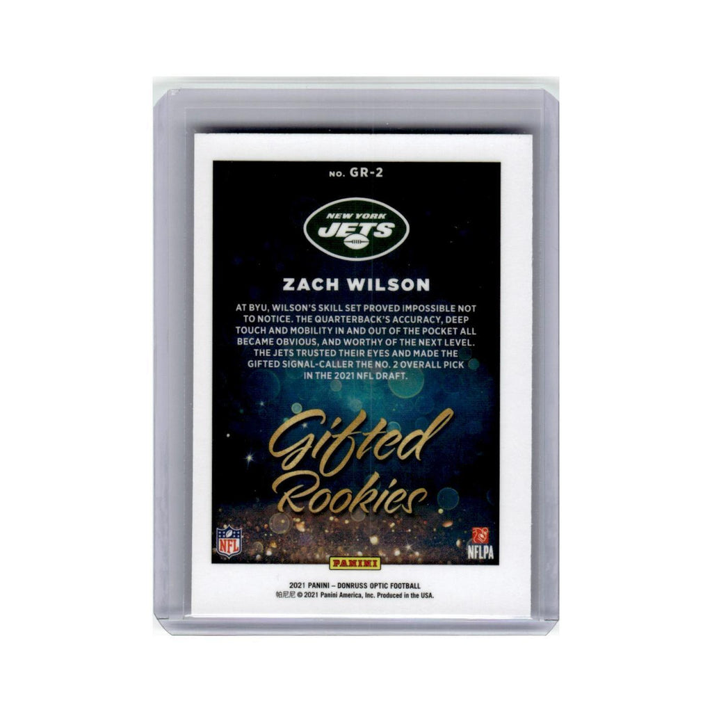 Zach Wilson 2021 Donruss Optic Gifted Rookies #GR-2 New York Jets NM