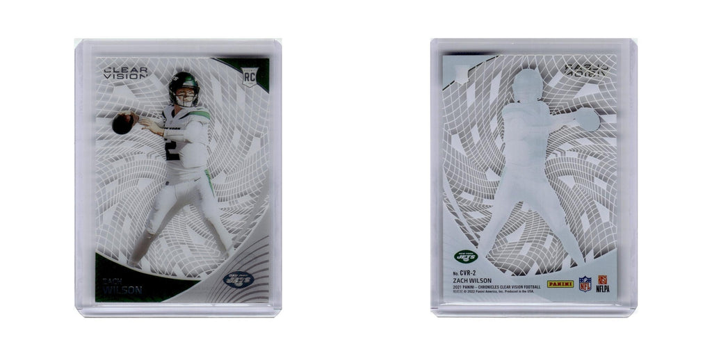 Zach Wilson 2021 Panini Chronicles Clear Vision Rookies #CVR-2 New York Jets NM