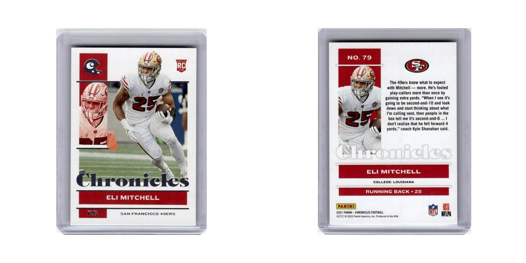 Eli Mitchell Rookie 2021 Panini Chronicles #79 San Francisco 49ers NM