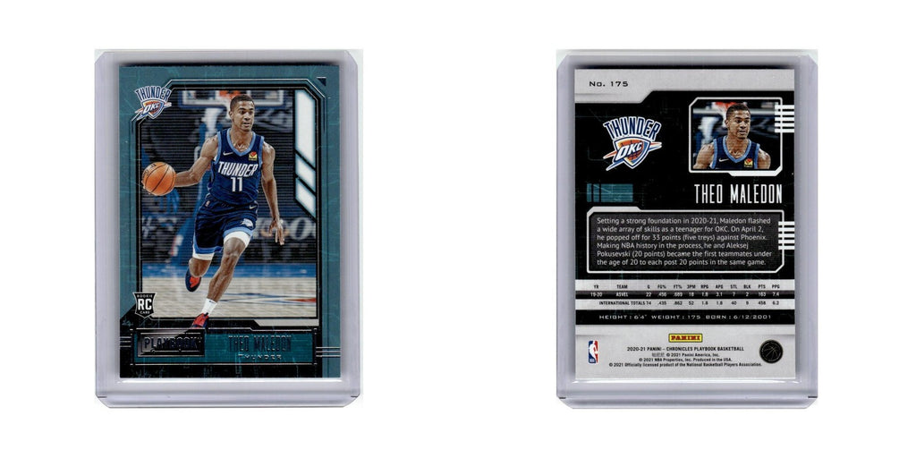 Theo Maledon Rookie 2020 Panini Chronicles Playbook #175 Thunder NM