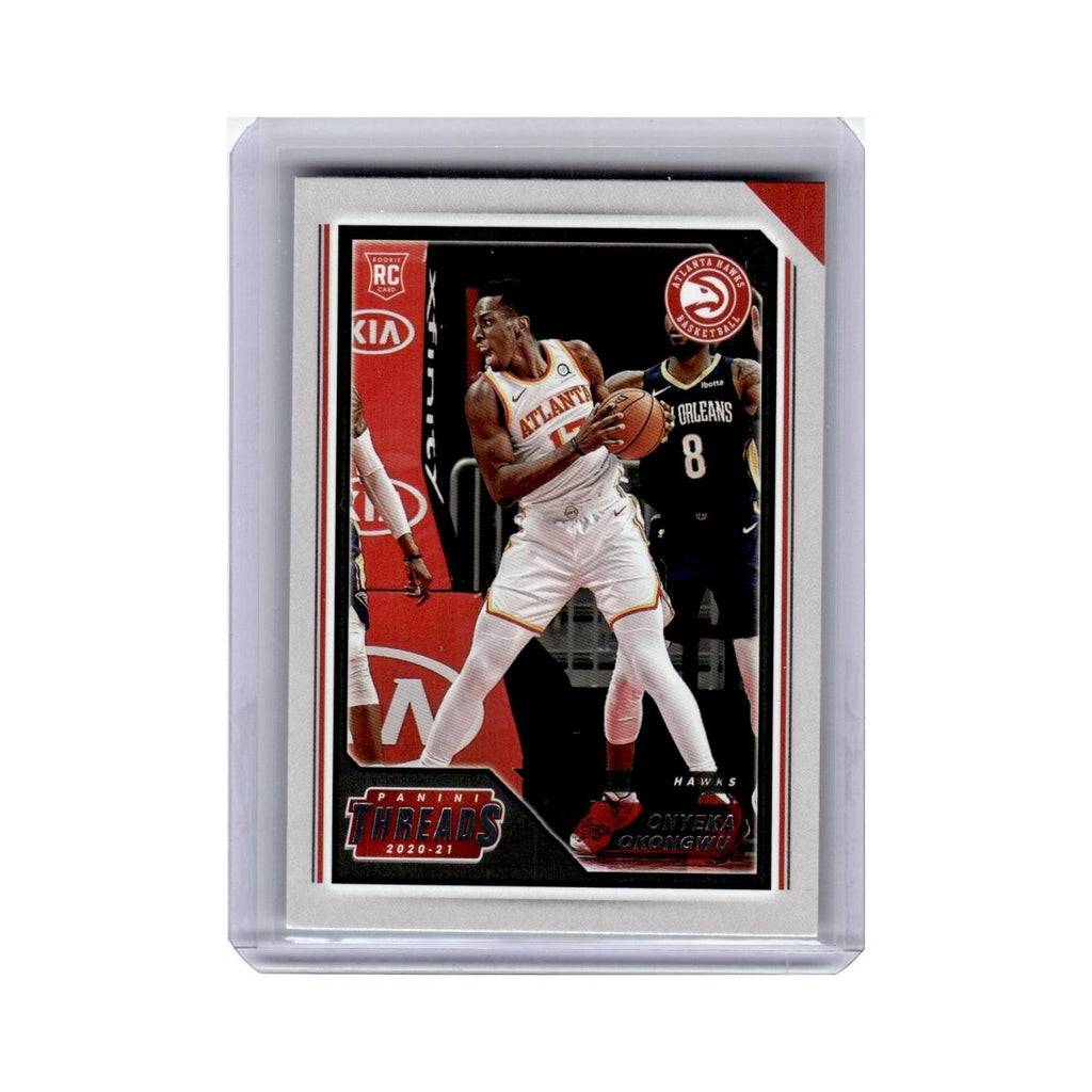 Onyeka Okongwu Rookie 2020 Panini Chronicles Threads #96 Atlanta Hawks NM