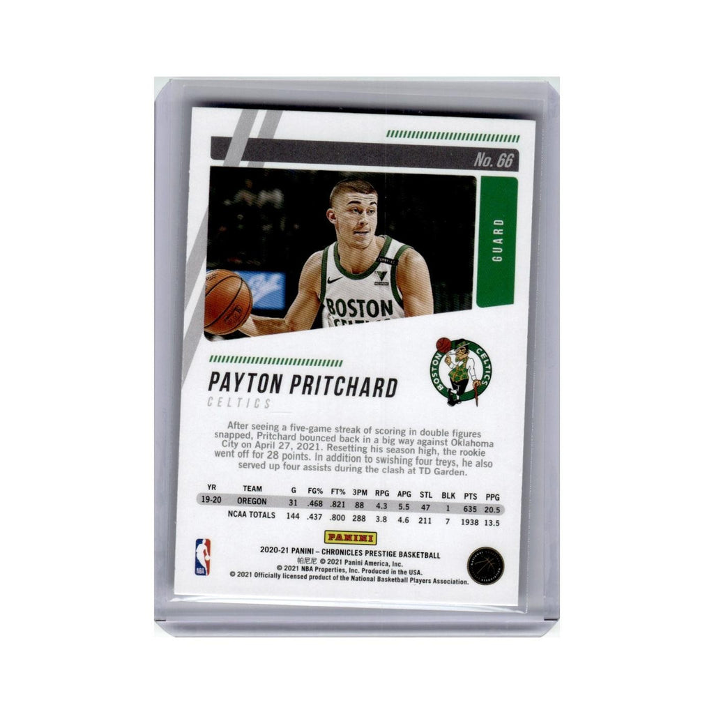 Payton Pritchard Rookie 2020 Panini Chronicles Prestige #66 Boston Celtics NM