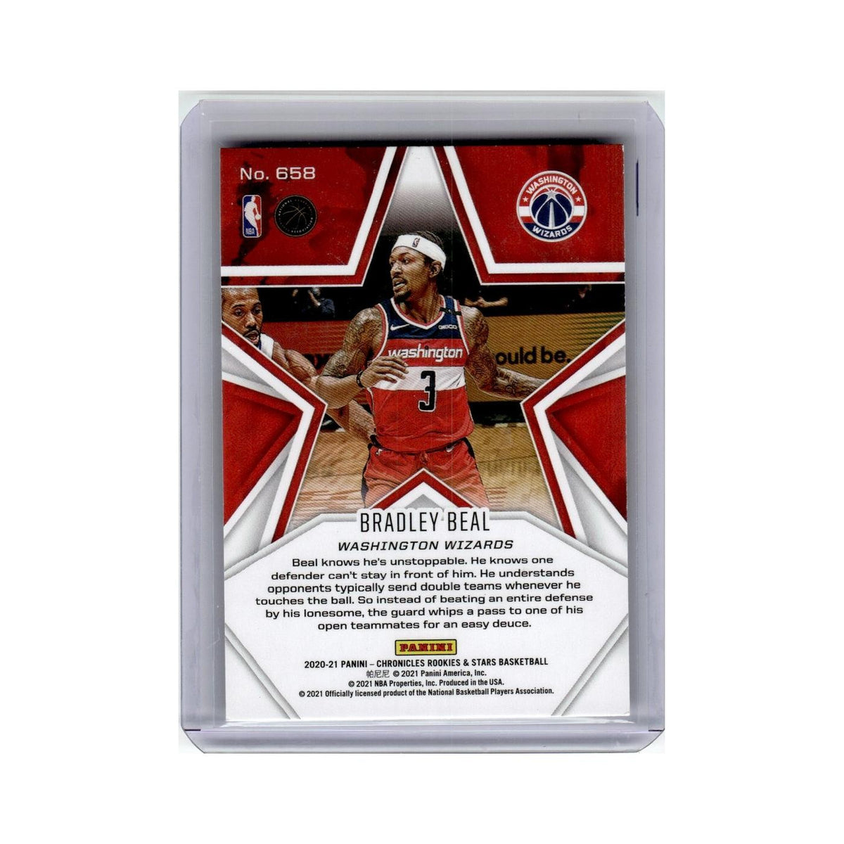 Bradley Beal 2020 Panini Chronicles Rookies Stars #658 Washington Wizards NM