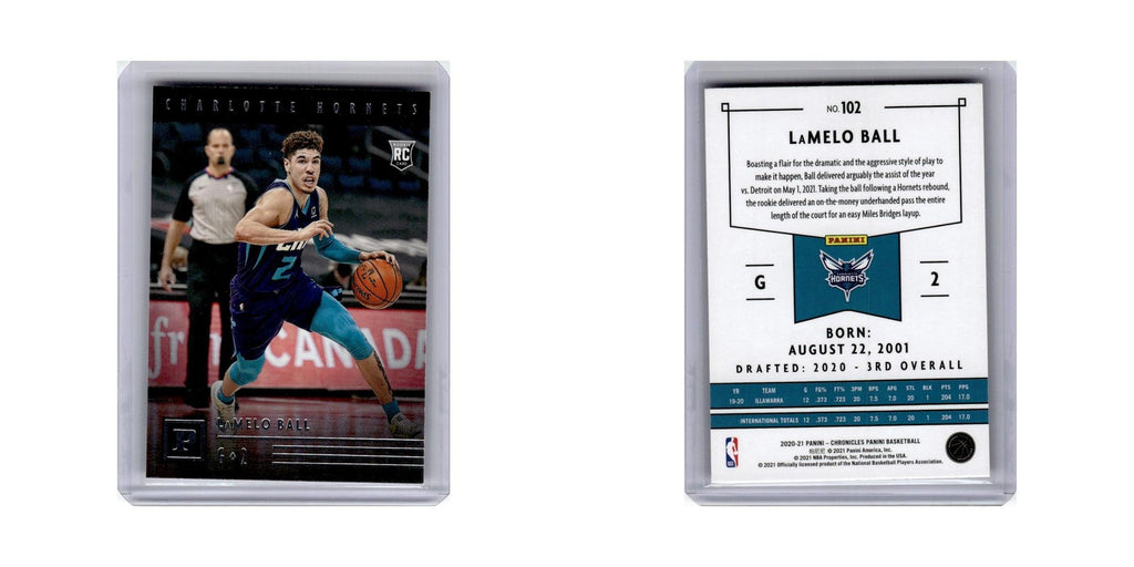 LaMelo Ball Rookie 2020 Panini Chronicles #102 Charlotte Hornets NM
