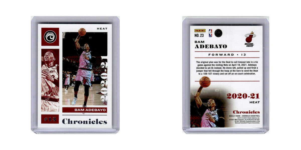 Bam Adebayo 2020 Panini Chronicles #23 Miami Heat Basketball Card NM