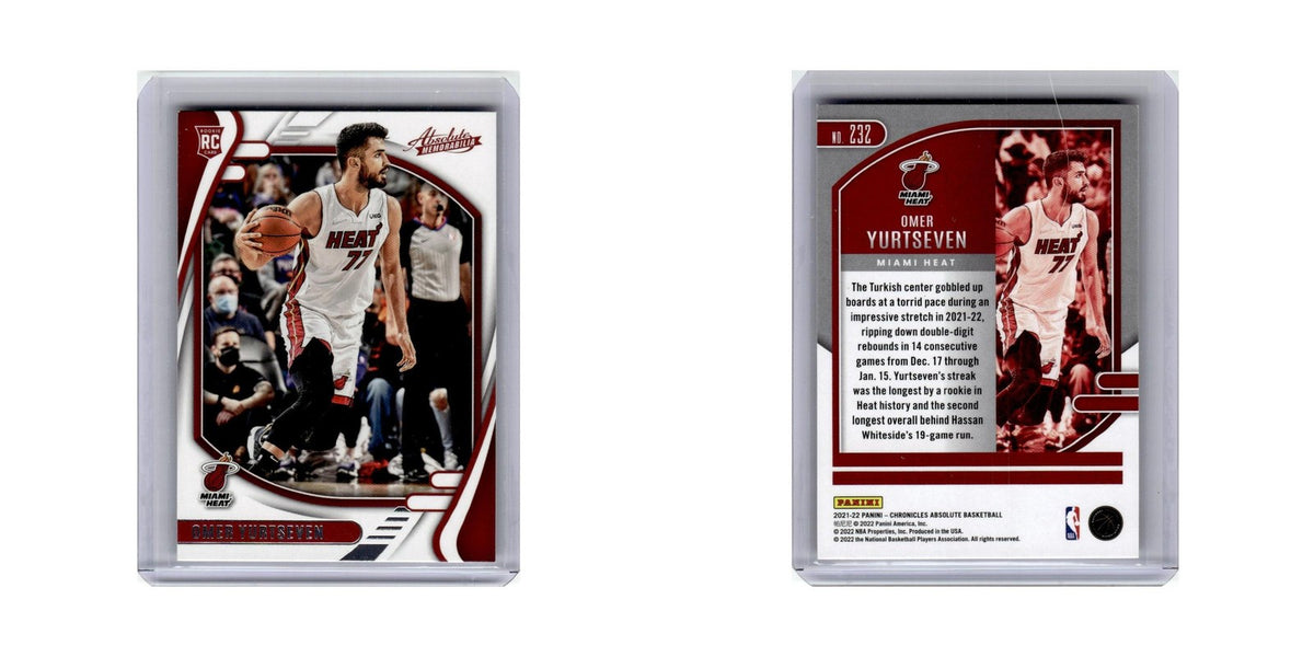 Omer Yurtseven Rookie 2021 Panini Chronicles Absolute #232 Miami Heat NM