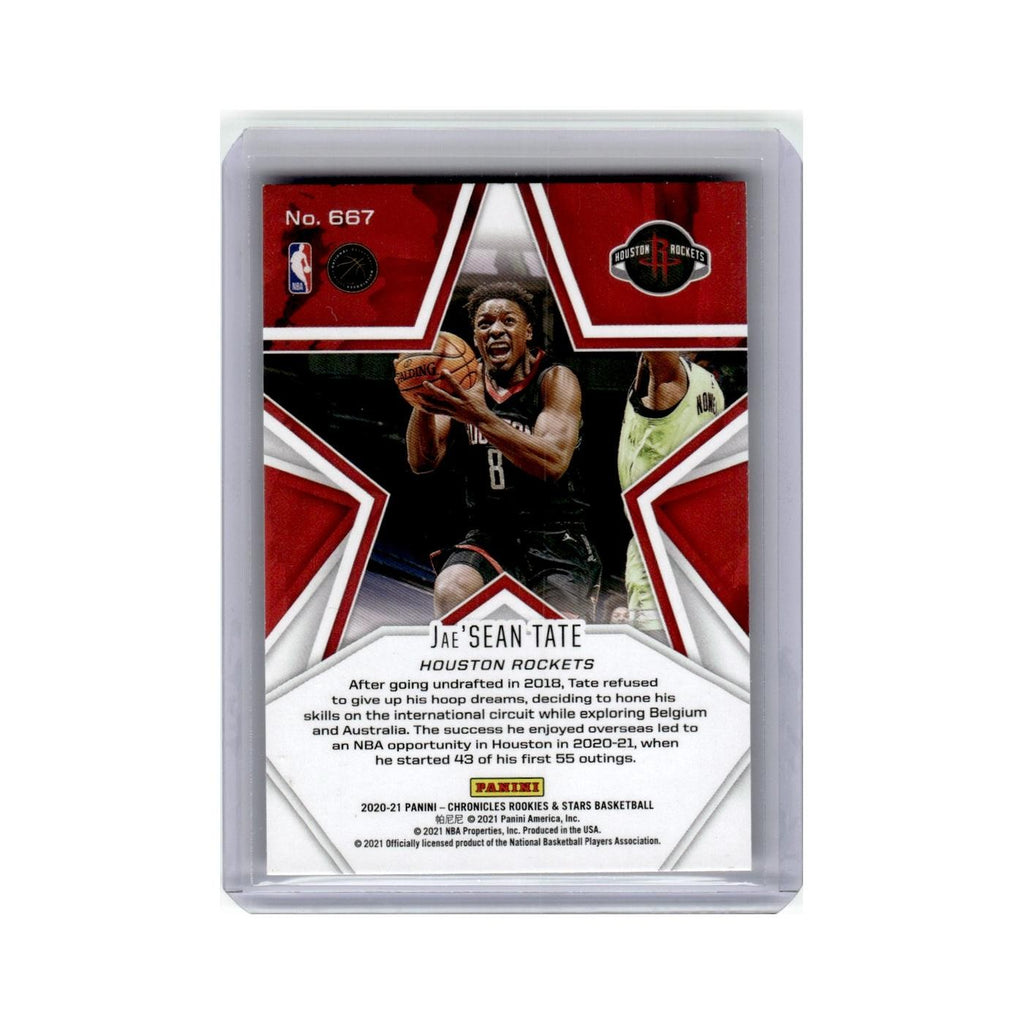 Jae'Sean Tate 2020 Panini Chronicles Rookies Stars #667 Houston Rockets NM