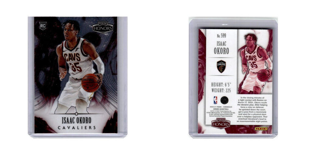 Isaac Okoro Rookie 2020 Panini Chronicles Honors #599 Cleveland Cavaliers NM