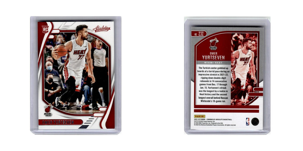 Omer Yurtseven Rookie 2021 Panini Chronicles Absolute #232 Miami Heat NM