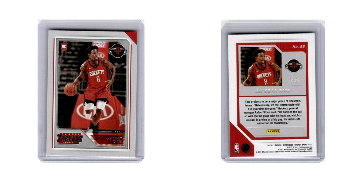Jae'Sean Tate Rookie 2020 Panini Chronicles Threads #86 Houston Rockets NM