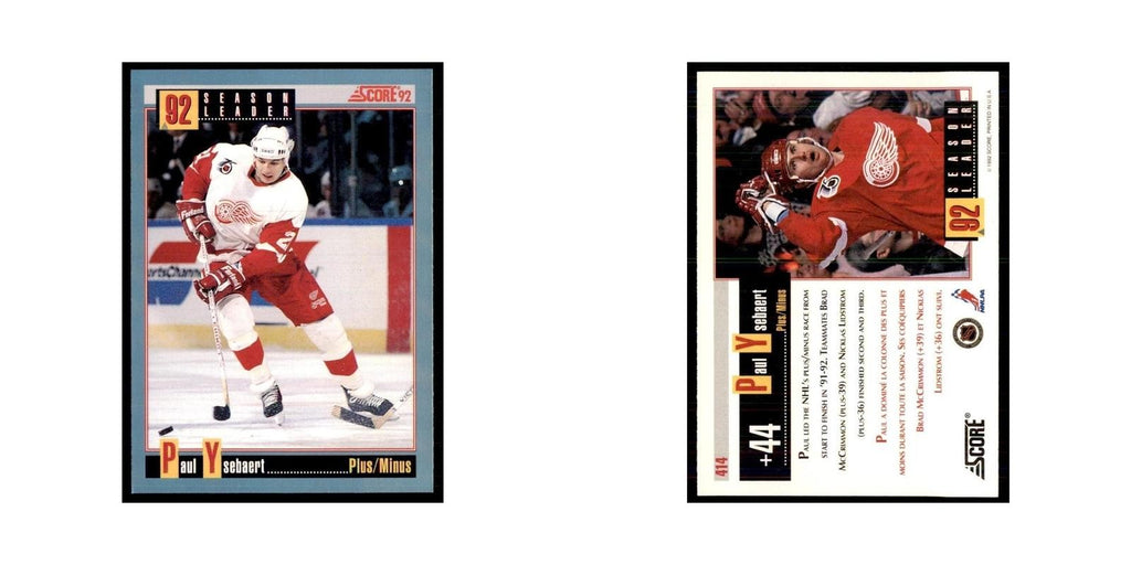 1992 Score Canadian Brad McCrimmon Detroit Red Wings #141
