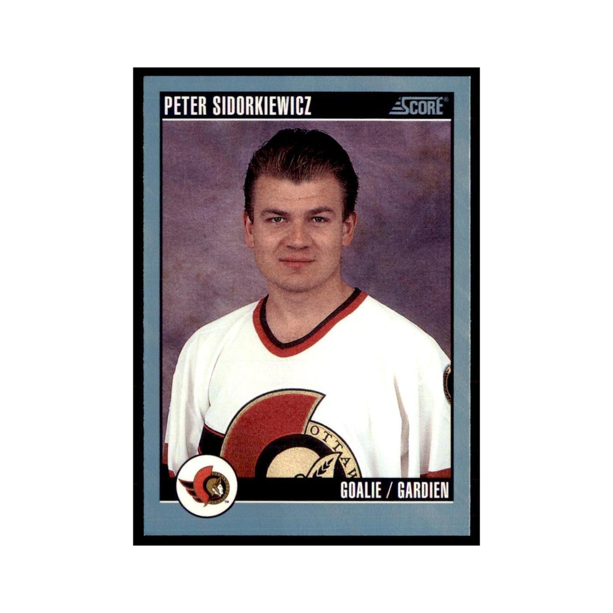 1992 Score Canadian Peter Sidorkiewicz Ottawa Senators #515
