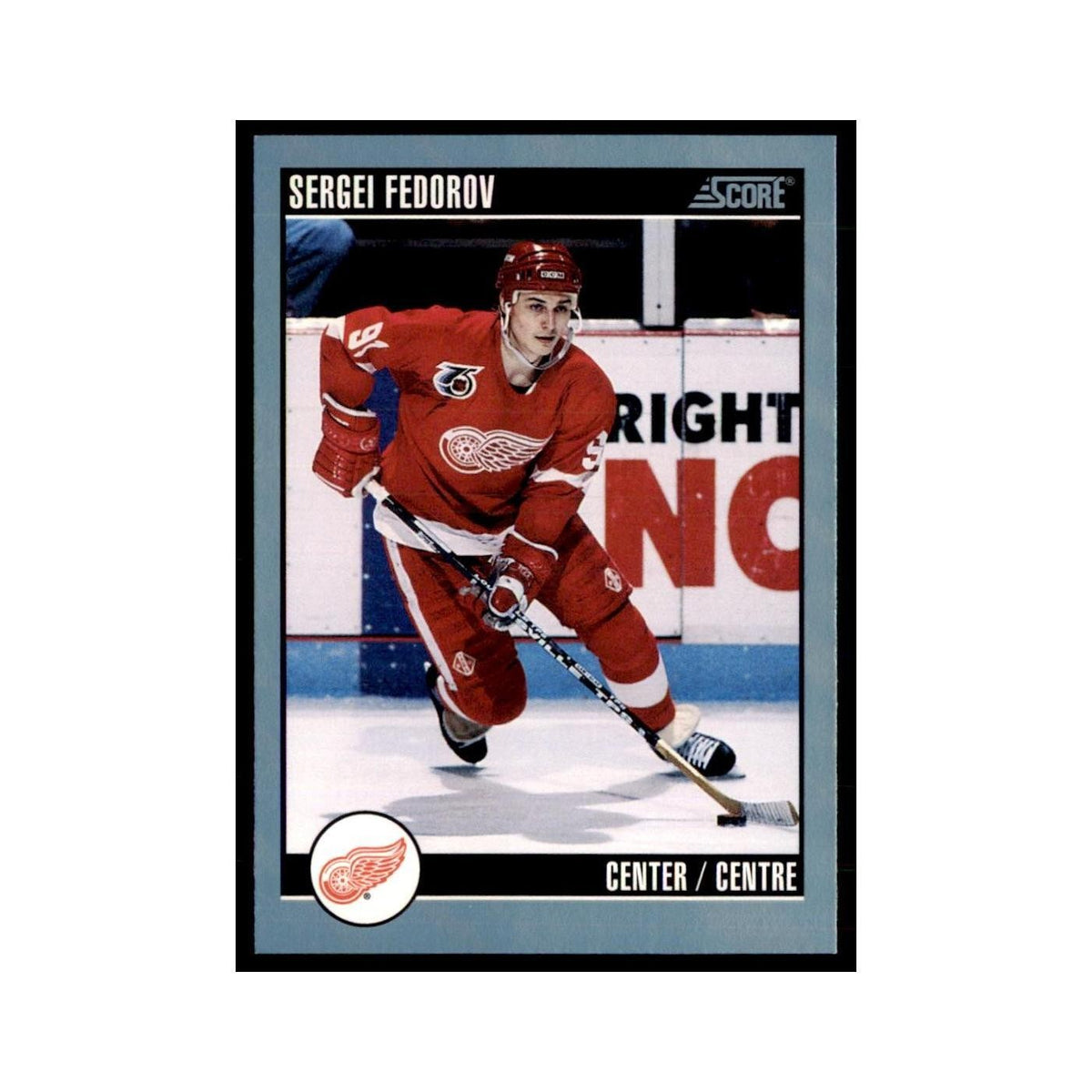 1992 Score Canadian Sergei Fedorov Detroit Red Wings #252
