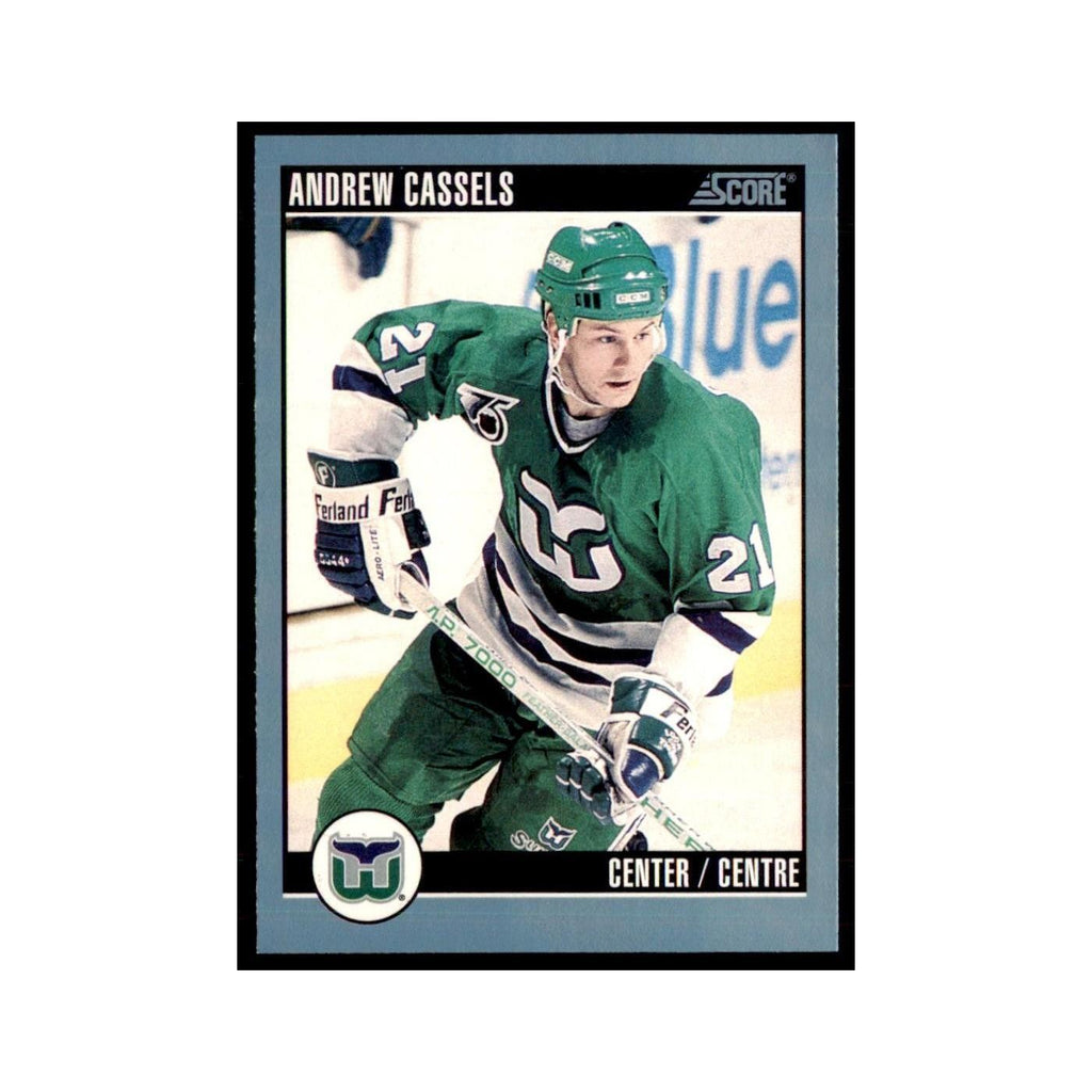 1992 Score Canadian Andrew Cassels Hartford Whalers #323