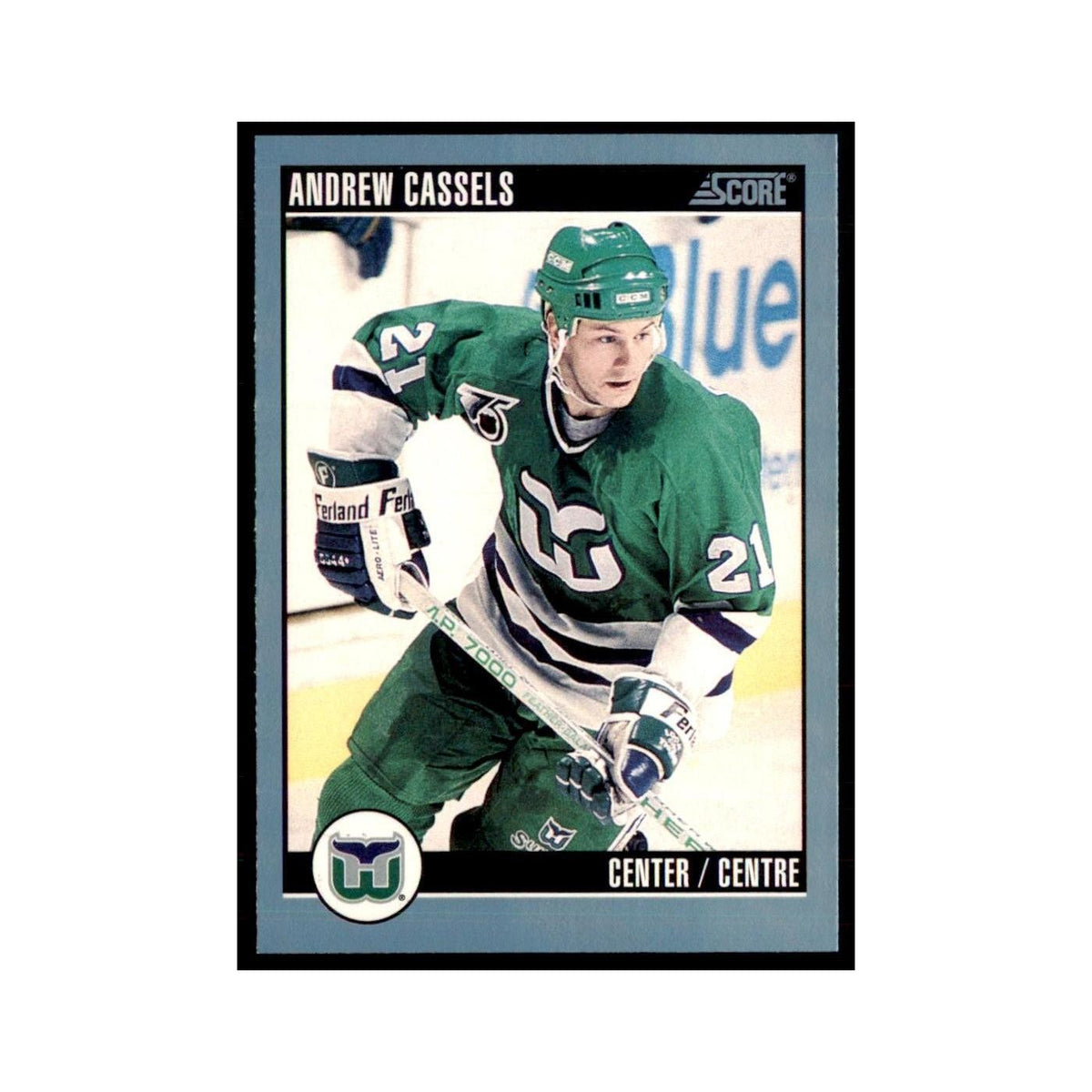 1992 Score Canadian Andrew Cassels Hartford Whalers #323