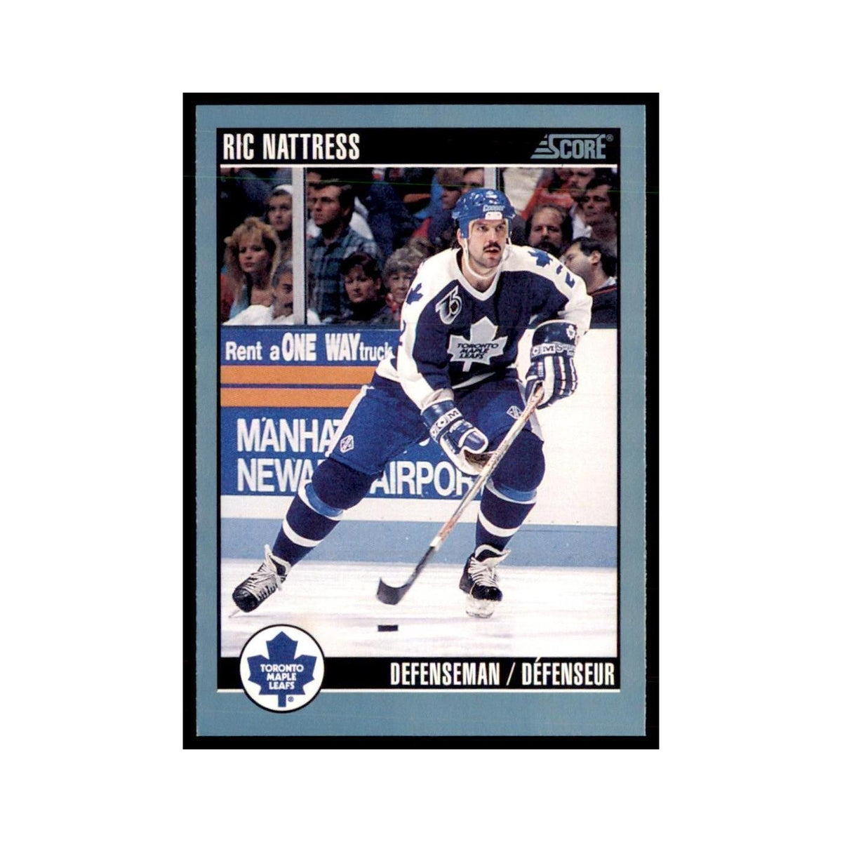 1992 Score Canadian Ric Nattress Toronto Maple Leafs #344