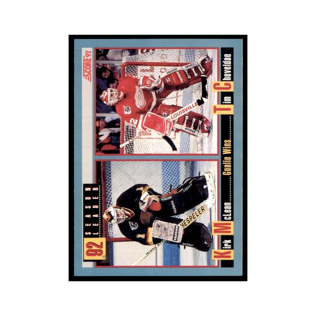 1992 Tim Cheveldae/Kirk McLean Detroit Red Wings/Vancouver Canucks