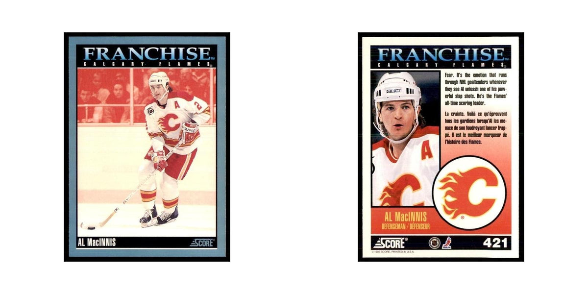 1992 Score Canadian Al MacInnis Calgary Flames #421