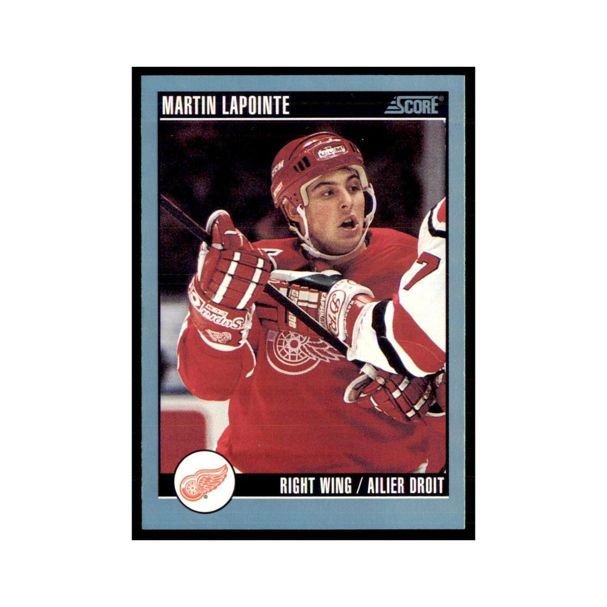 1992 Score Canadian Martin Lapointe Detroit Red Wings #409