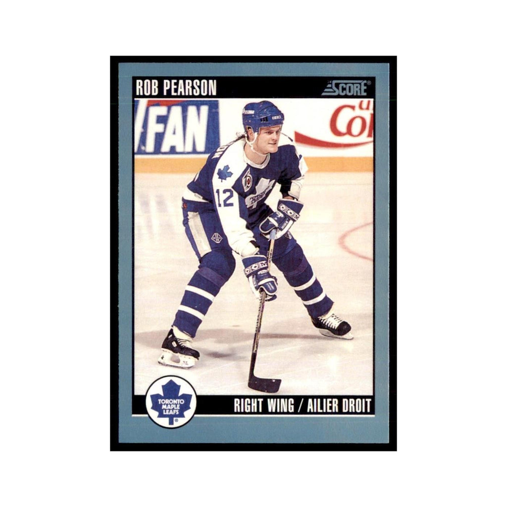 1992 Score Canadian Rob Pearson Toronto Maple Leafs #333
