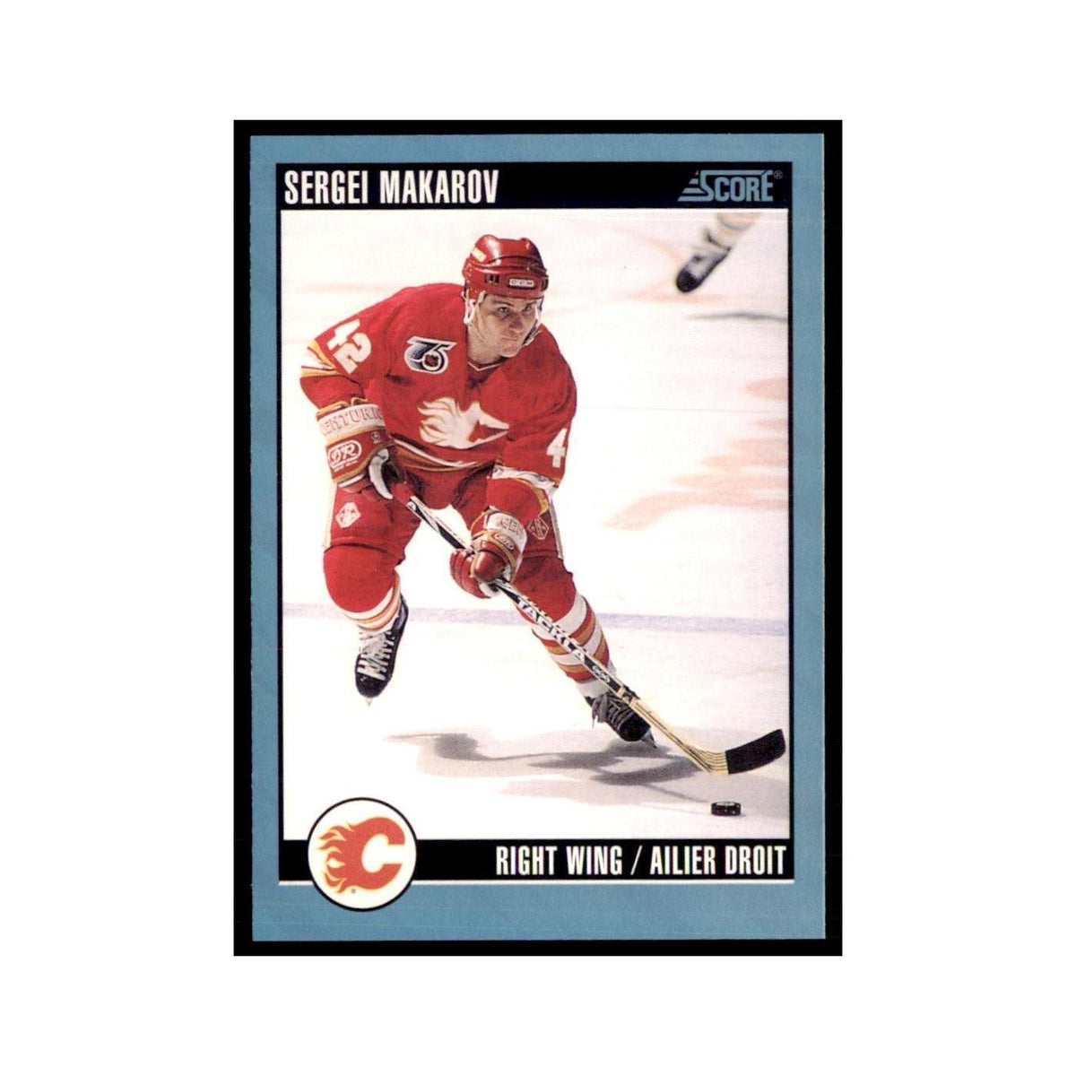 1992 Score Canadian Sergei Makarov Calgary Flames #382