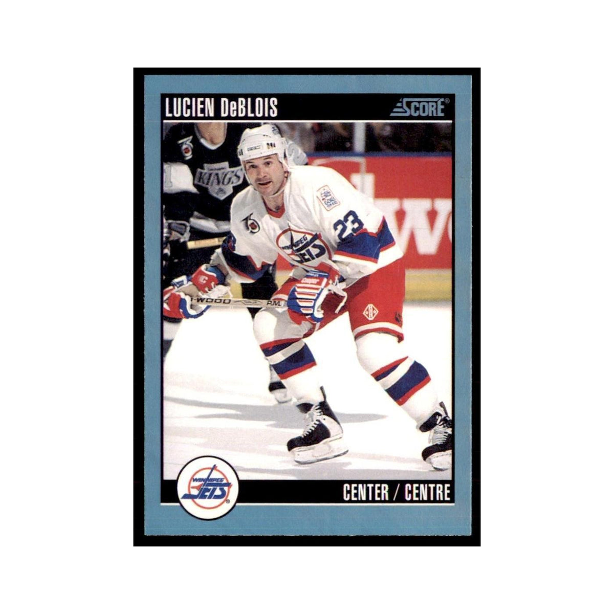 1992 Score Canadian Lucien Deblois Winnipeg Jets #371