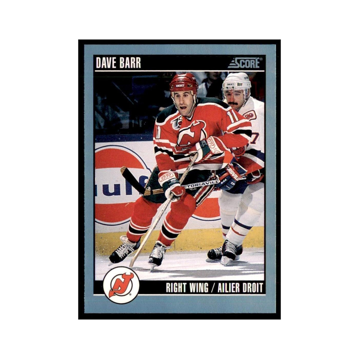 1992 Score Canadian Dave Barr New Jersey Devils #315