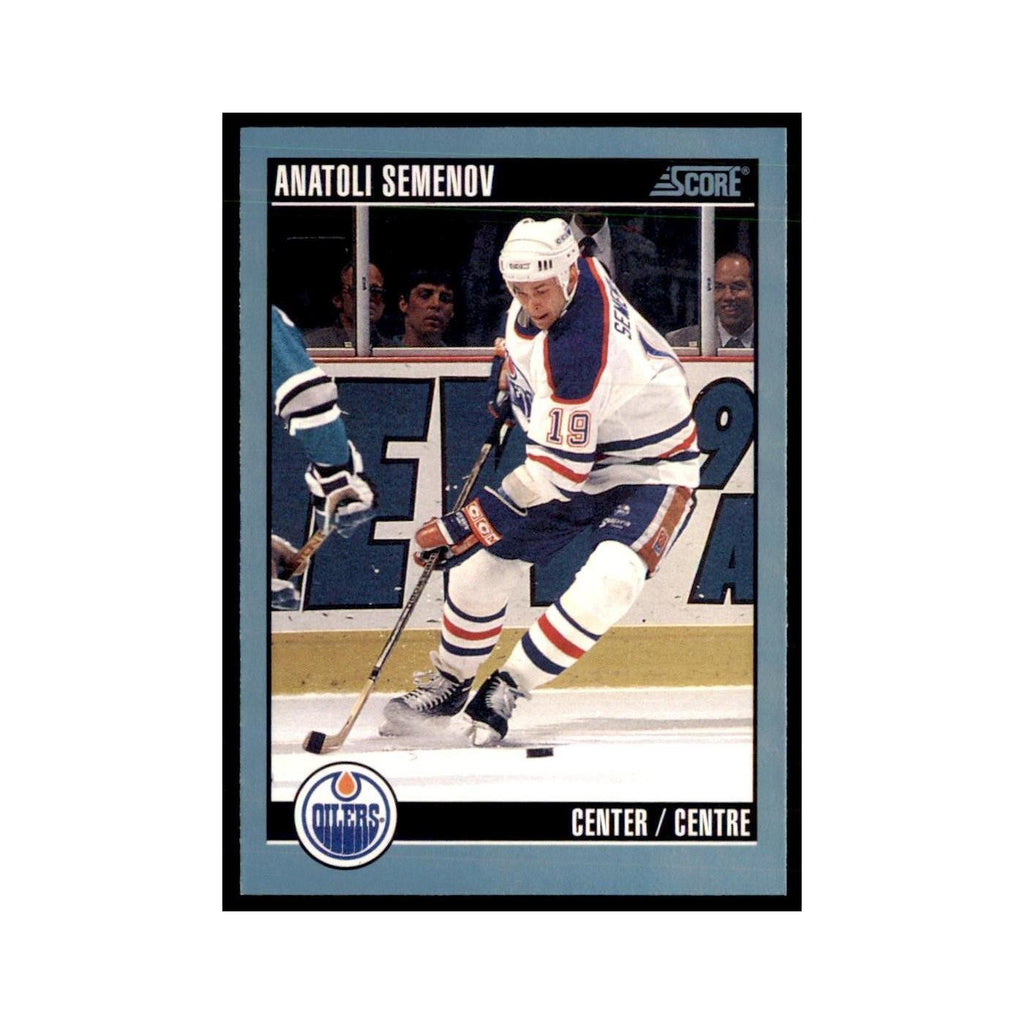 1992 Score Canadian Anatoli Semenov Edmonton Oilers #336
