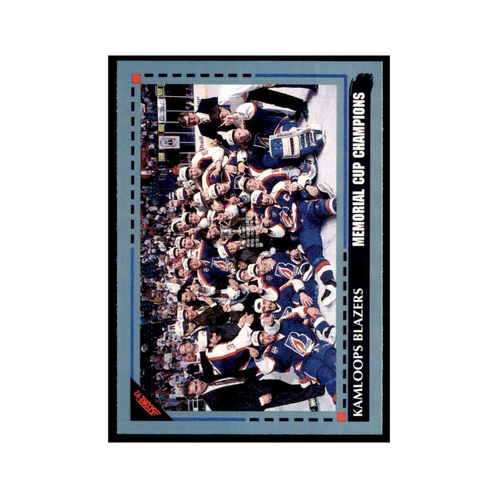 1992 Score Canadian Memorial Cup Champions Kamloops Blazers #528