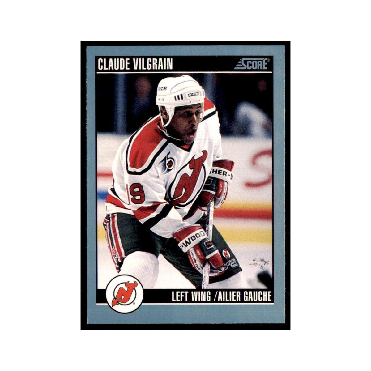 1992 Score Canadian Claude Vilgrain New Jersey Devils #326
