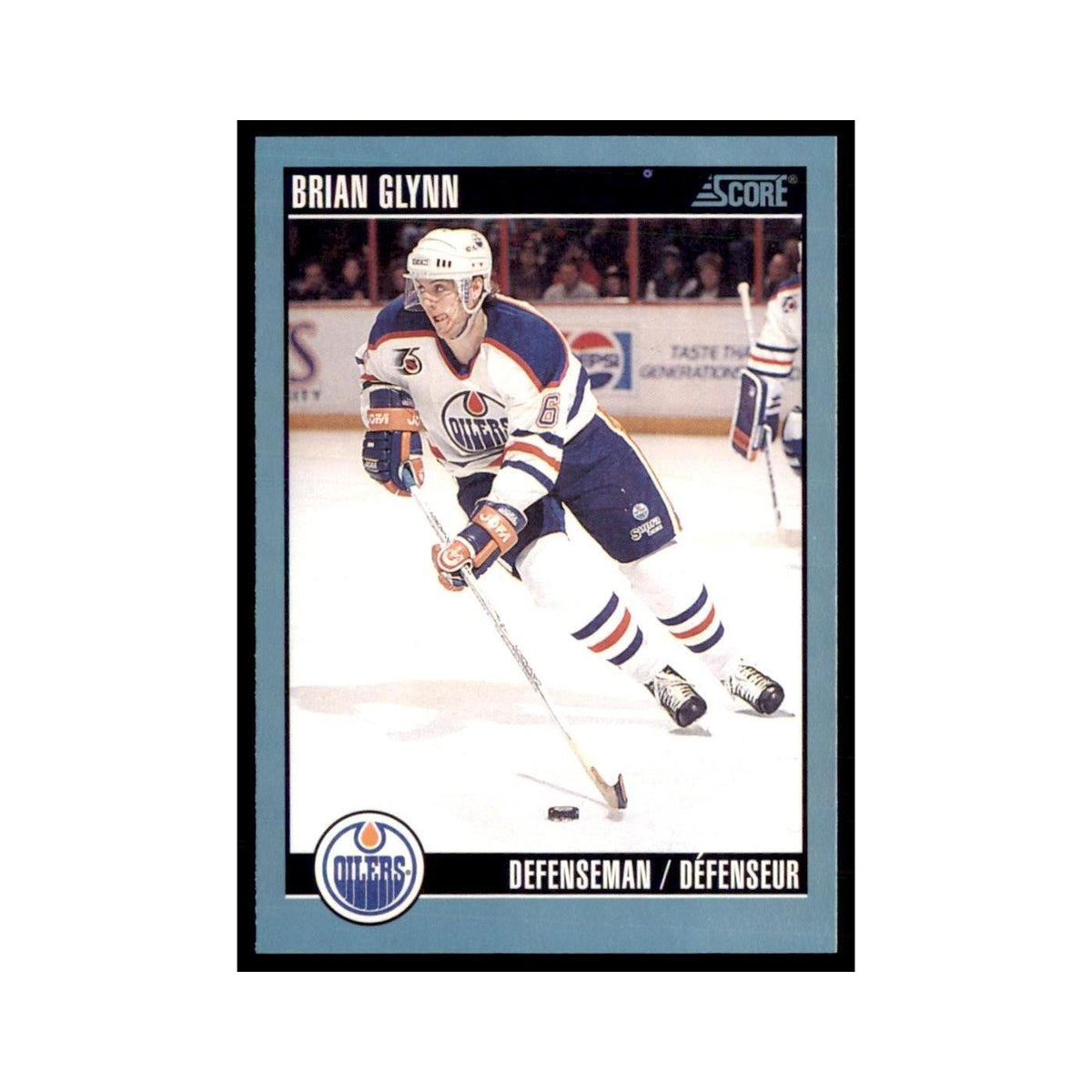 1992 Score Canadian Brian Glynn Edmonton Oilers #361
