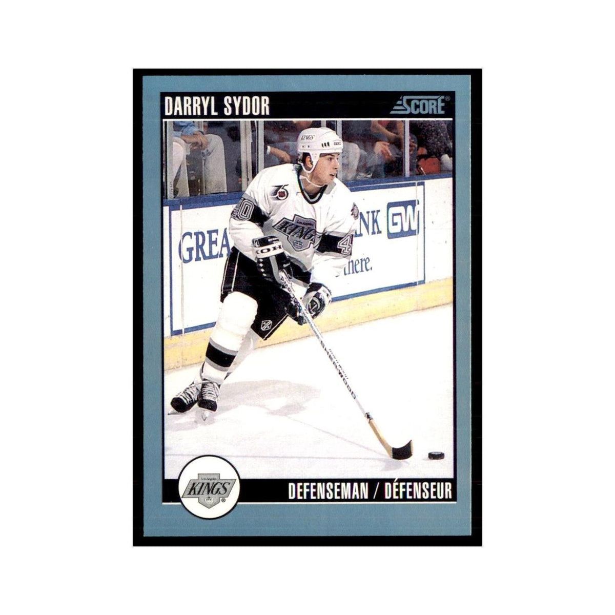 1992 Score Canadian Darryl Sydor Los Angeles Kings #410