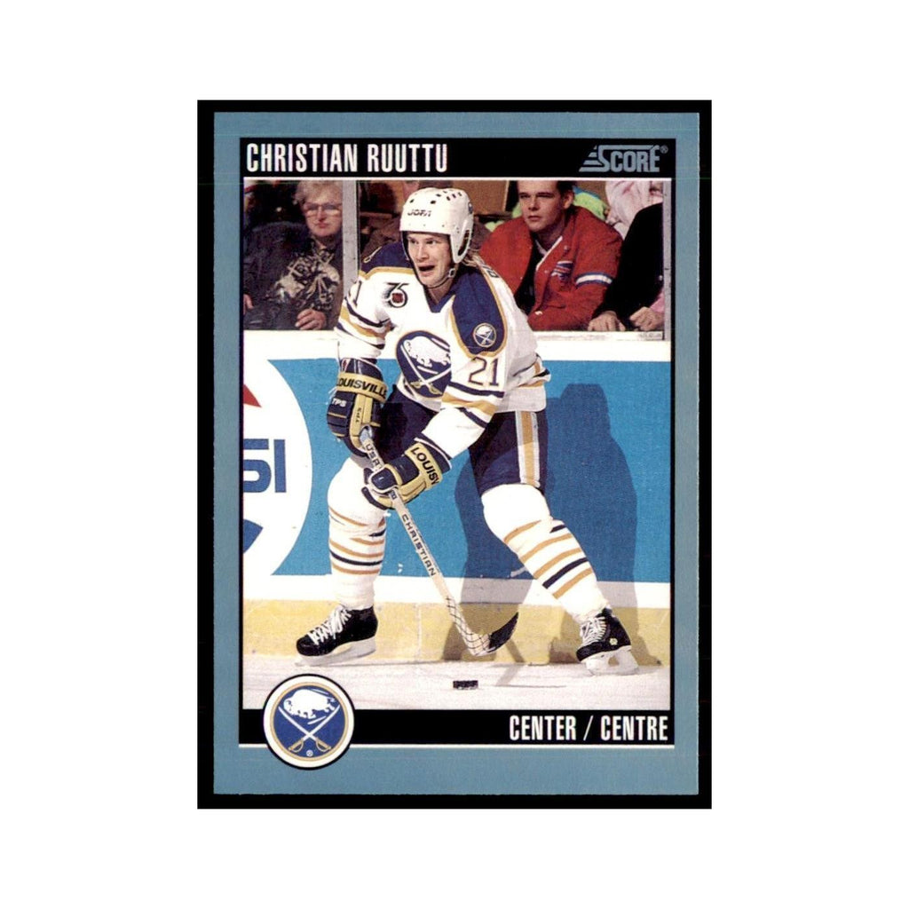 1992 Score Canadian Christian Ruuttu Buffalo Sabres #334
