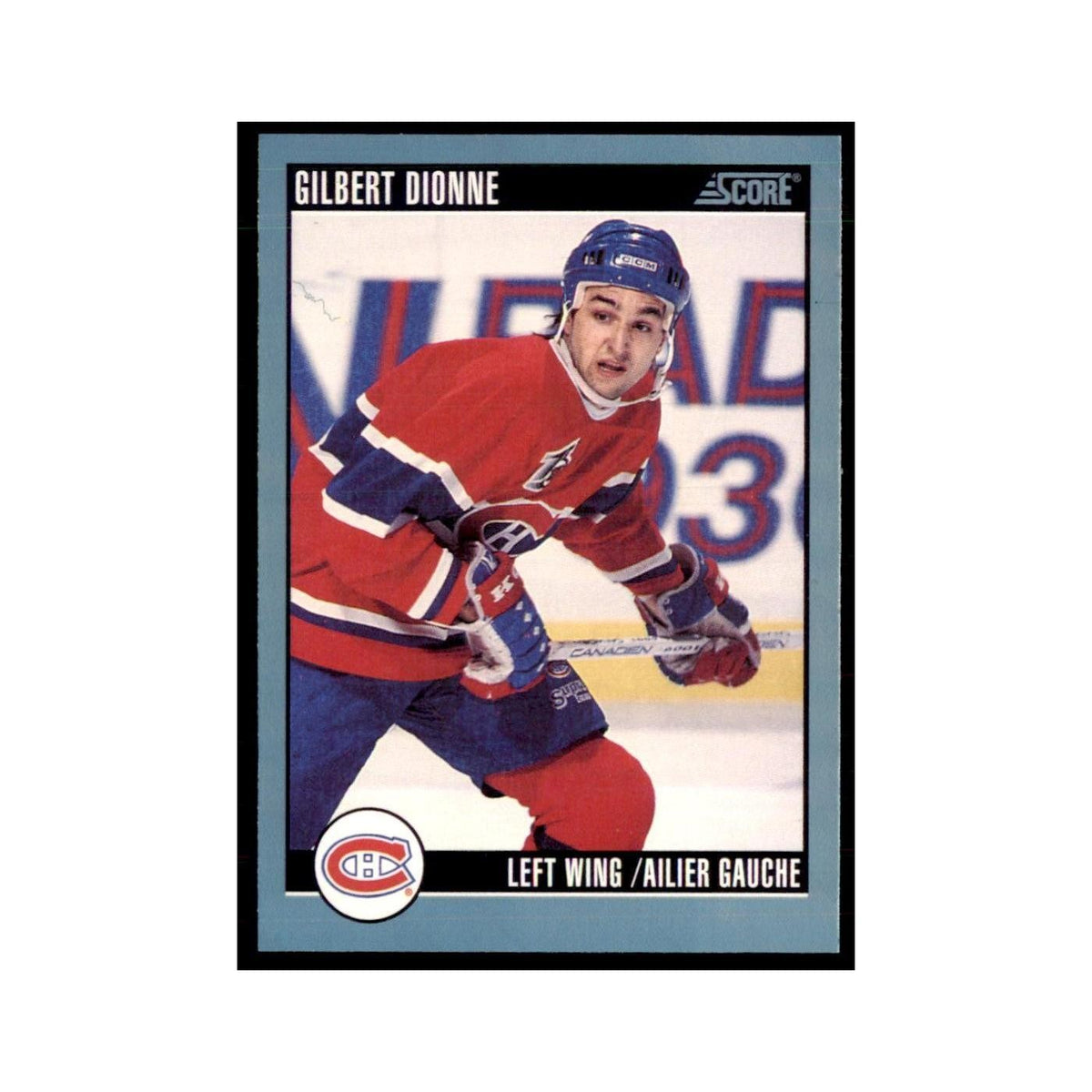 1992 Score Canadian Gilbert Dionne Montreal Canadiens #331