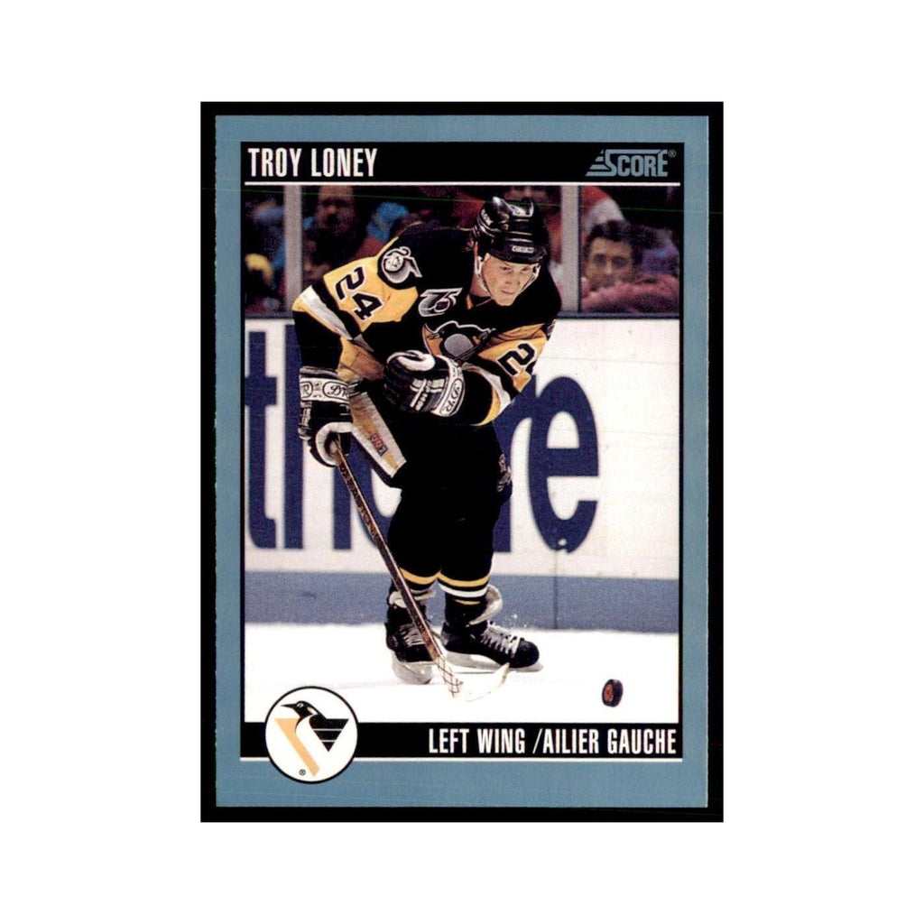 1992 Score Canadian Troy Loney Pittsburgh Penguins #348