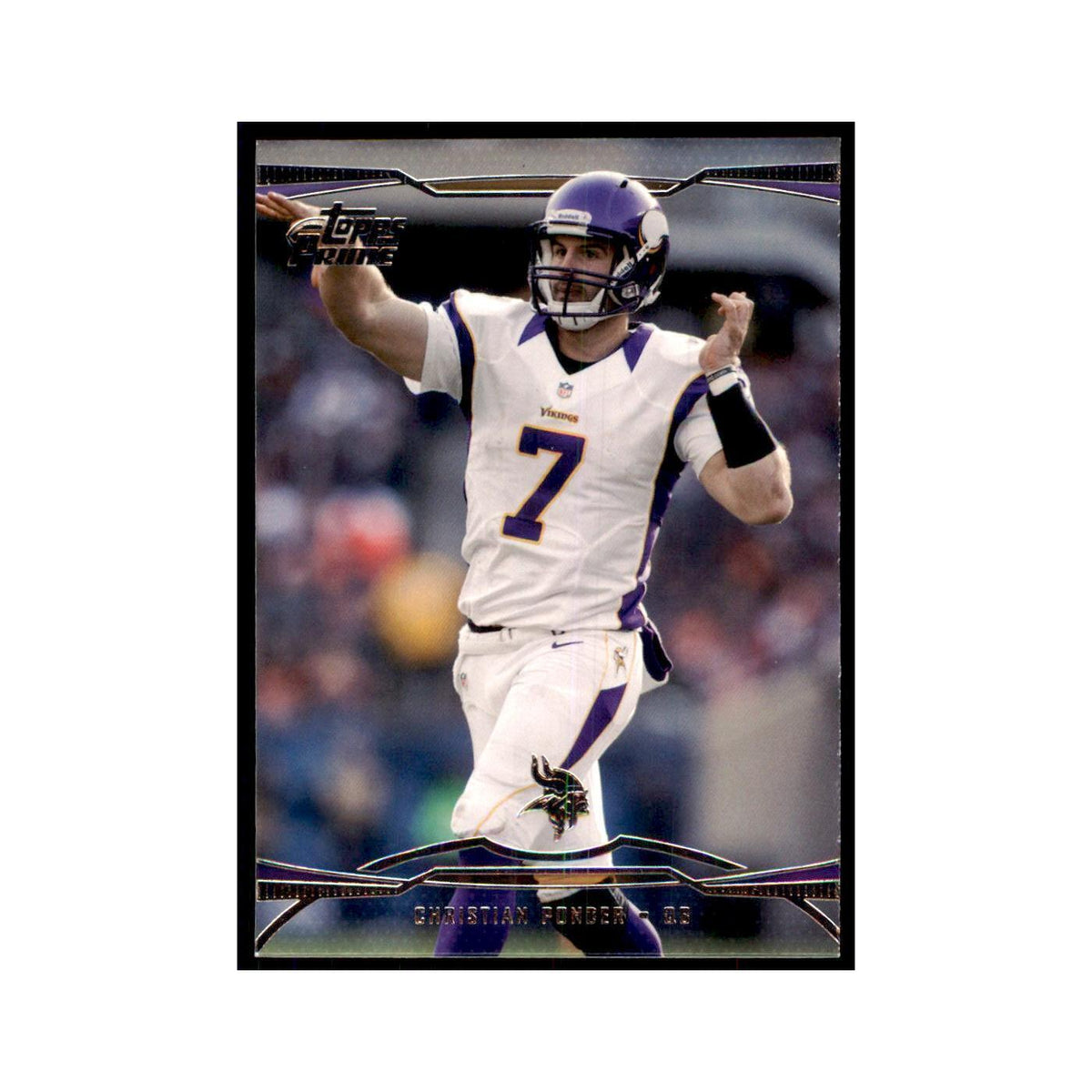 2013 Topps Prime Christian Ponder Football Cards #63