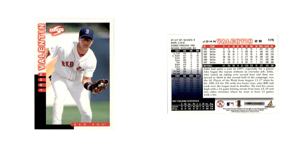 1998 Score John Valentin Baseball Cards #175