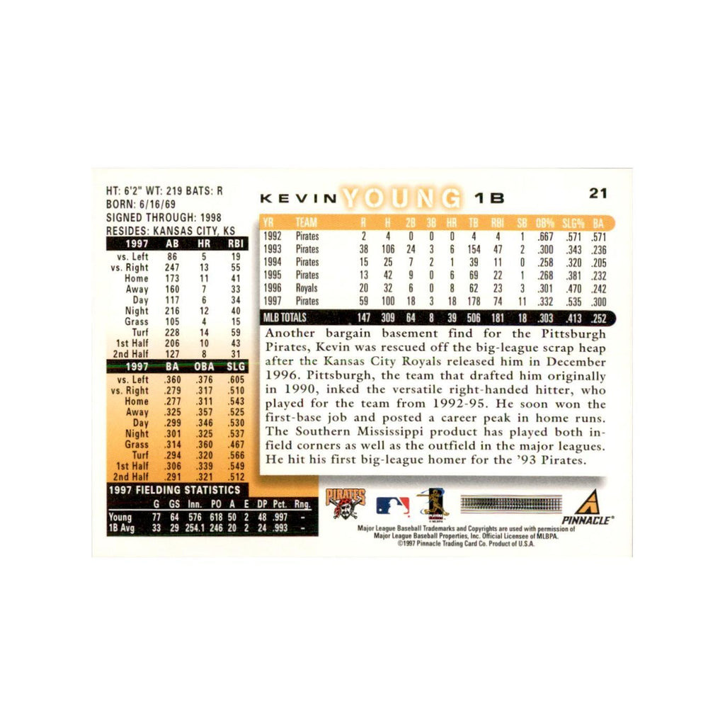 1998 Score Kevin Young Baseball Cards #21