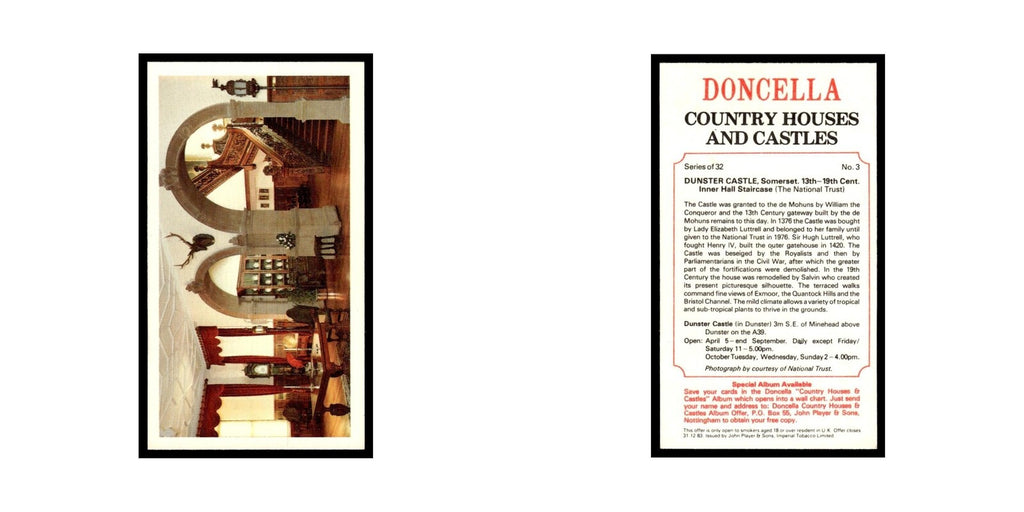 1981 Doncella Cigars Country Houses Castles Dunster Castle #3