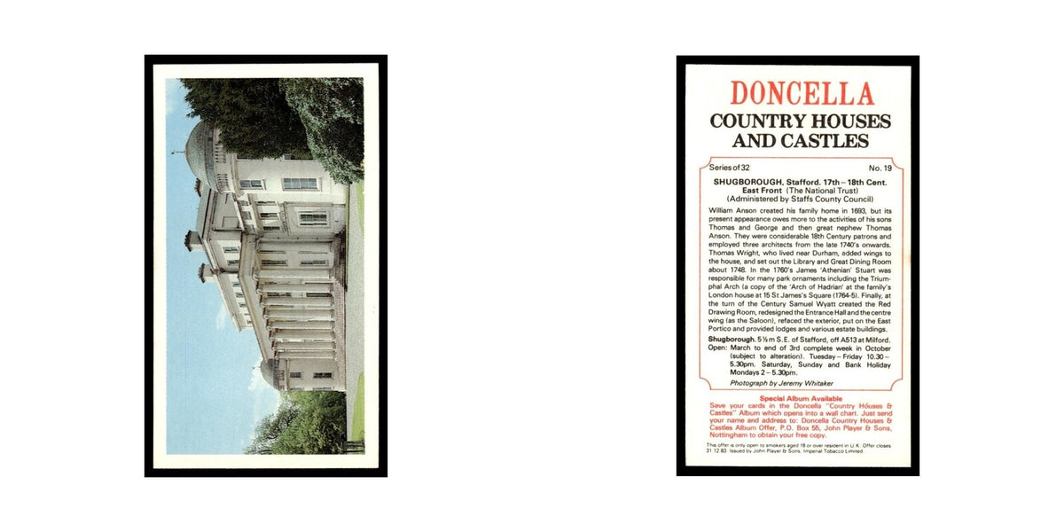 1981 Doncella Cigars Country Houses Castles Shugborough #19