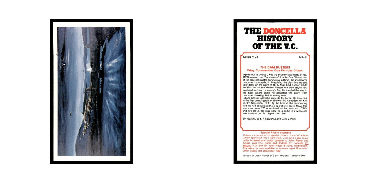 1980 Doncella Cigars History of the V.C. The Dam Busters #21